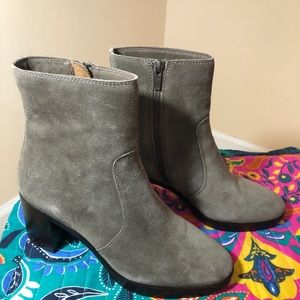 Frye suede platform short boots